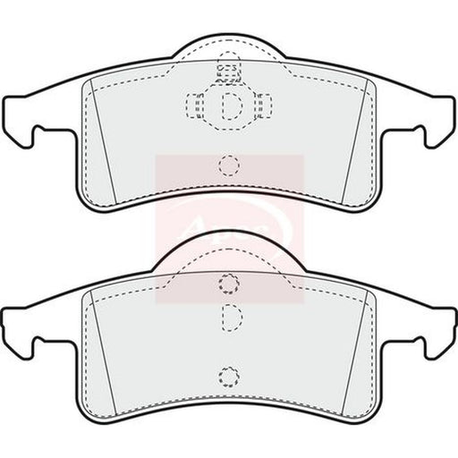 Apec Rear Brake Pad Set fits Jeep Grand Cherokee 1999-2005 2.7 3.1 4.7