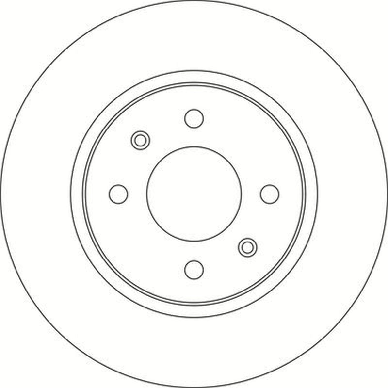 Abtex 2 x Vented Brake Discs fits Hyundai I20 I 2008-2015 1.2