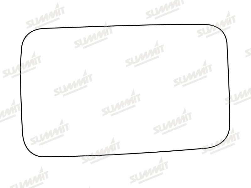 Summit Stick-On Standard Mirror Glass fits Fiat Regata LHS RHS Summit - Bars 4 Cars