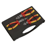 Sealey Pliers Set 3pc VDE Approved AK83452 Sealey - Dynamic Drive