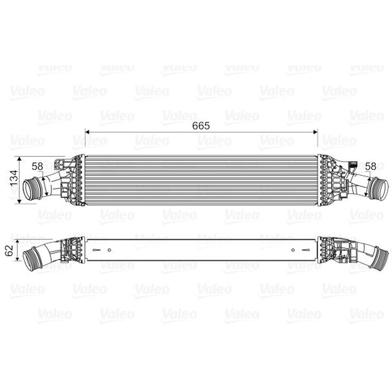 Valeo Intercooler (Charge Air Cooler) 818601