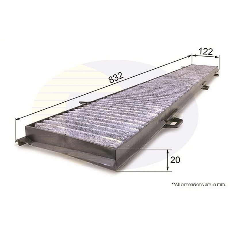 Comline Cabin Air Filter (Pollen Filter) fits Alpina B3 2007-2013