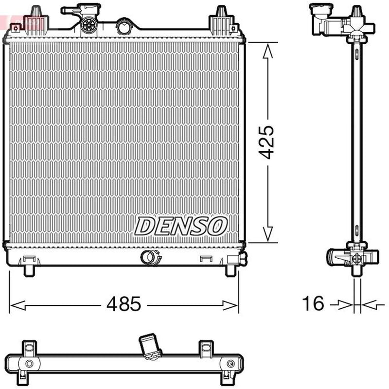 Denso Engine Radiator fits Suzuki Ignis III 2016 on 1.2