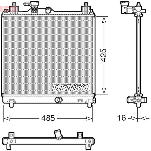 Denso Engine Radiator fits Suzuki Ignis III 2016 on 1.2