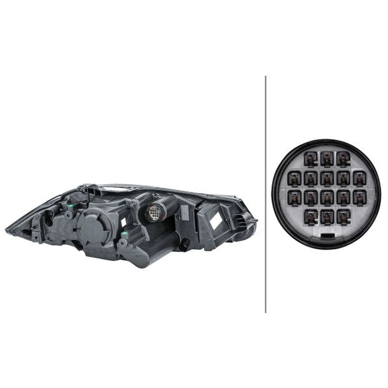 Hella Headlight Headlamp LED Left fits Jaguar Xf I 2008-2015