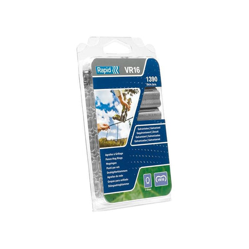 Rapid VR22 Fence Hog Rings Pack 1100 Galvanised Rapid - NN4 Online
