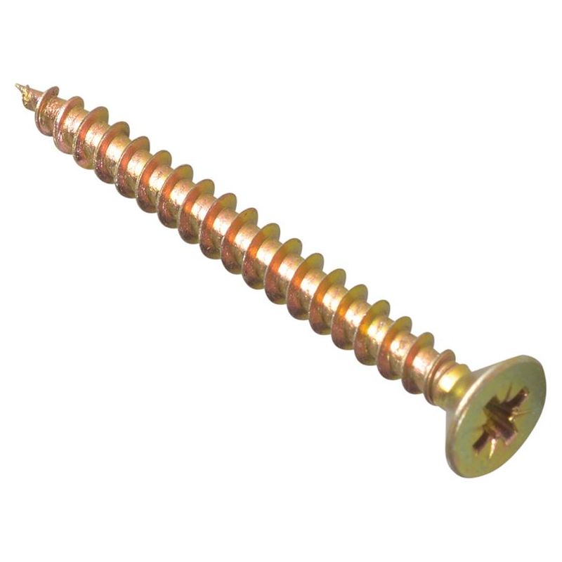 Forgefix Multi-Purpose Pozi Compatible Screw CSK ST ZYP 6.0 x 50mm Box 100 ForgeFix - Dynamic Drive
