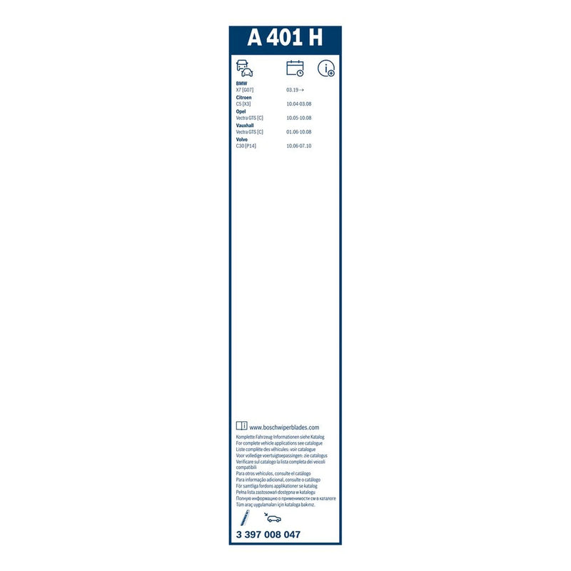 Bosch Aerotwin Wiper Blade 400mm — A401H fits BMW X7 2019-2020