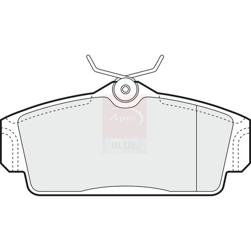 Apec Front Brake Pad Set fits Nissan Almera 2000-2006 1.5 1.8 2.2