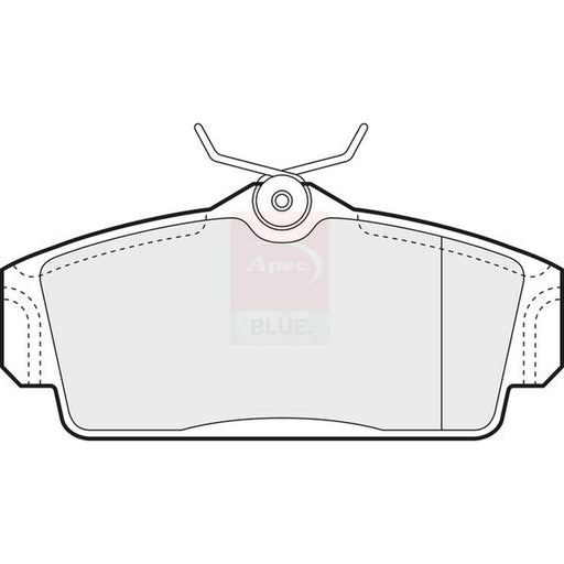 Apec Front Brake Pad Set fits Nissan Almera 2000-2006 1.5 1.8 2.2