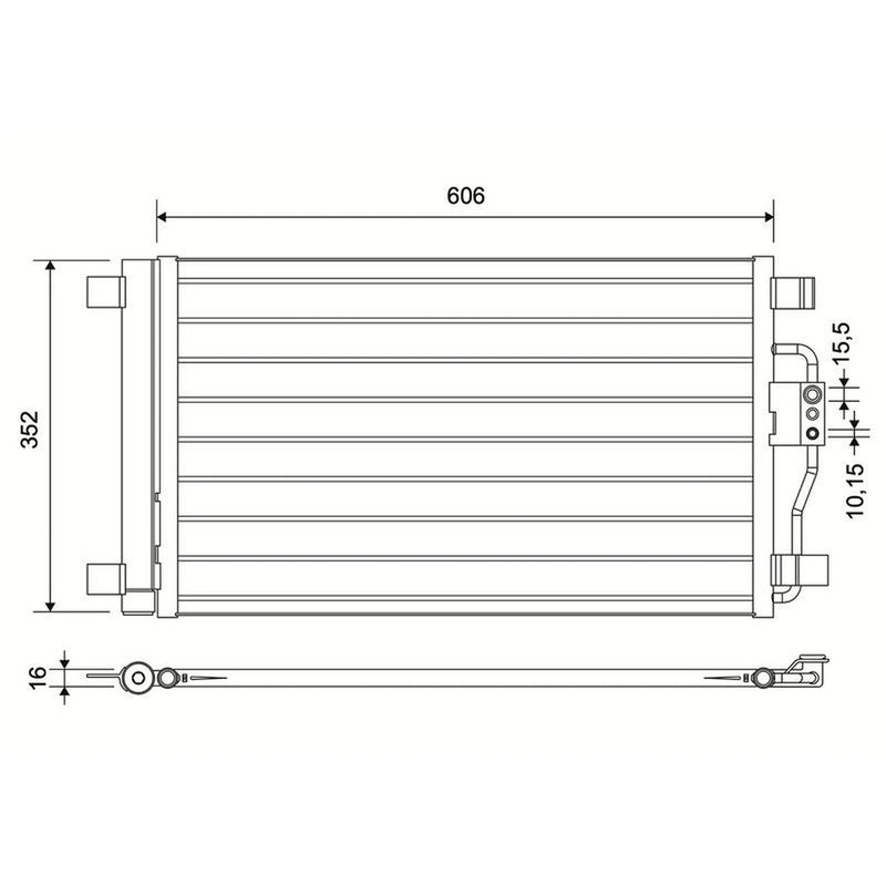 Valeo Air Conditioning Condenser 822766
