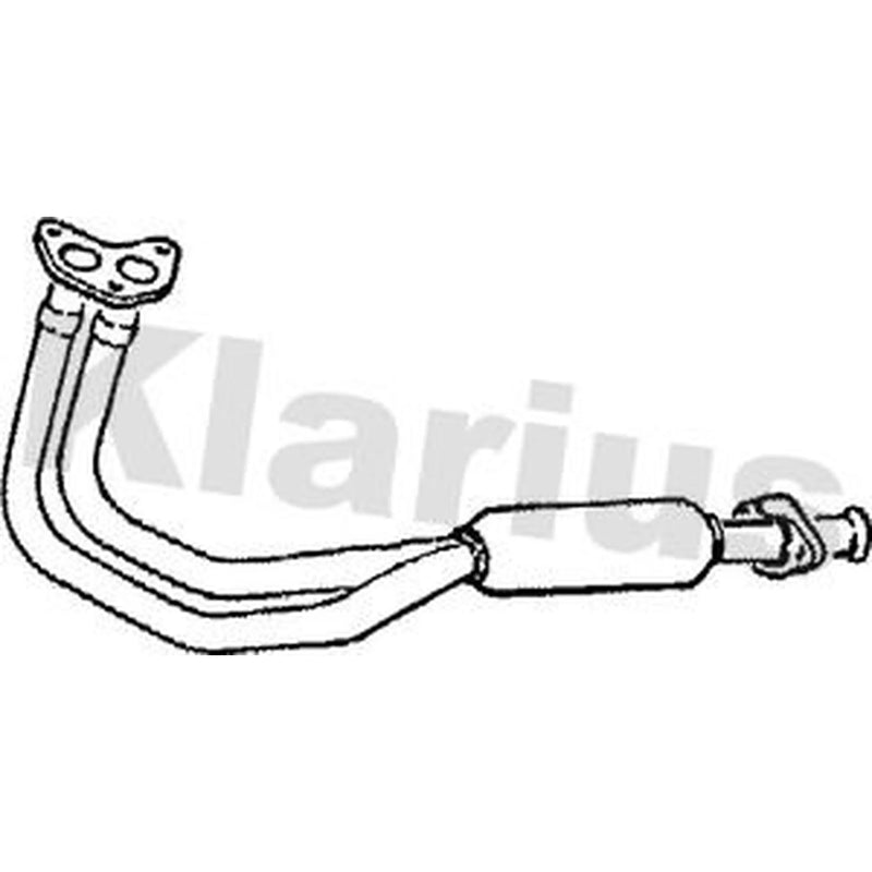Klarius Box With Front Pipe Front fits Ford Fiesta 1983-1989 1.0 1.1