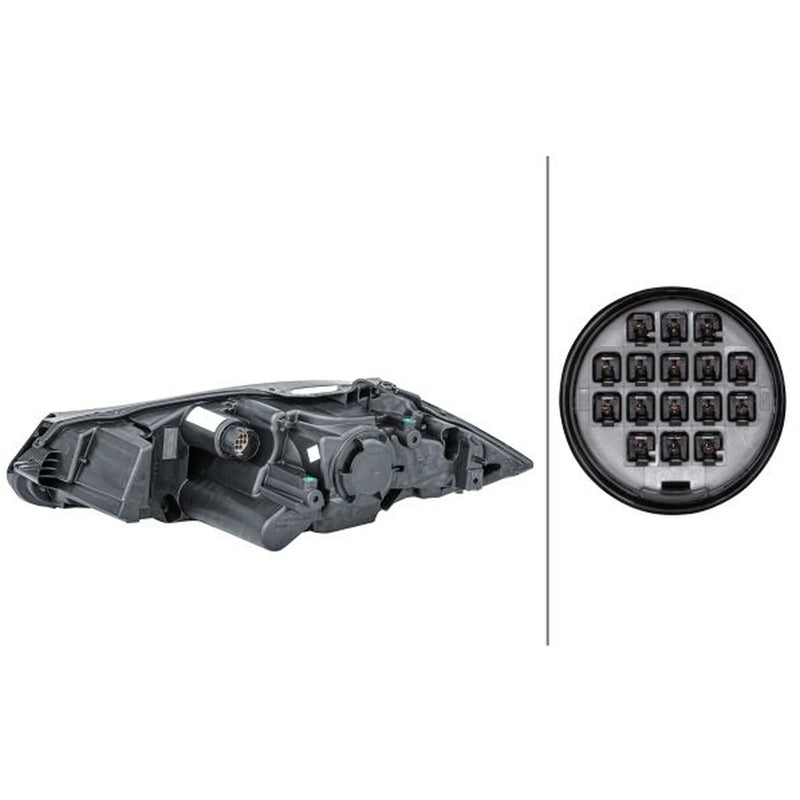 Hella Headlight Headlamp D3S (Gas Discharge Lamp) Right fits Jaguar Xf I