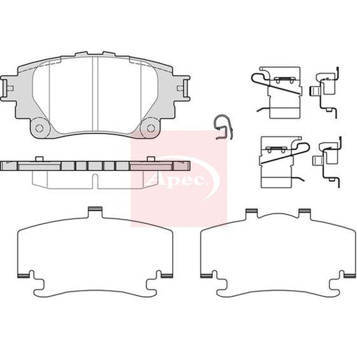 Apec Rear Brake Solid Discs & Pads fits Toyota Yaris Cross 2020 on 1.5
