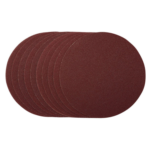 Draper Sanding Discs, 180mm, Hook & Loop, 80 Grit, (Pack of 10) 55204 Draper - Dynamic Drive