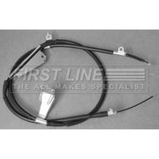First Line Handbrake Cable Right Rear fits Nissan Navara NP300 2005-2007 2.5