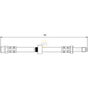 NAPA Brake Hydraulic Hose Line Front fits Volvo XC70 I Cross Country 2002-2007