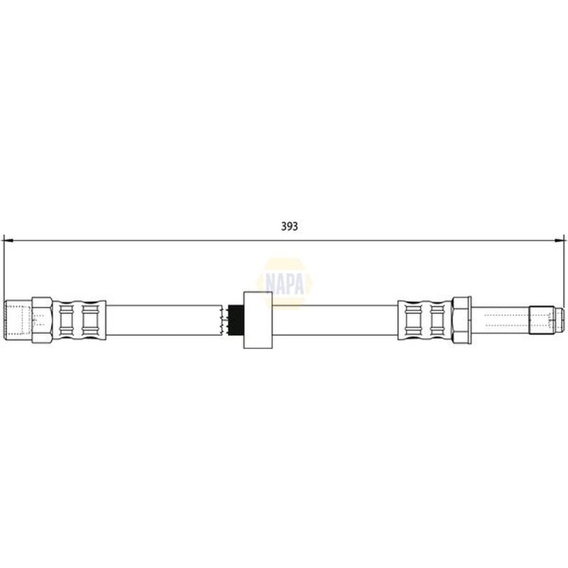 NAPA Brake Hydraulic Hose Line Front fits Volvo XC70 I Cross Country 2002-2007