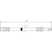 NAPA Brake Hydraulic Hose Line Front NBH1197