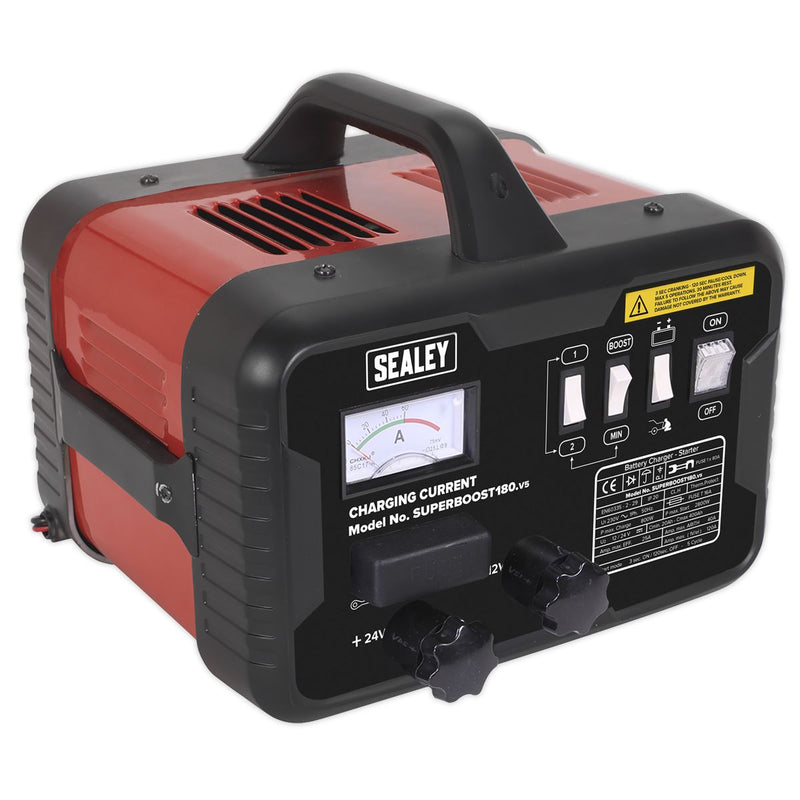 Sealey Starter/Charger 180/40A 12/24V 230V SUPERBOOST180 Sealey - Dynamic Drive