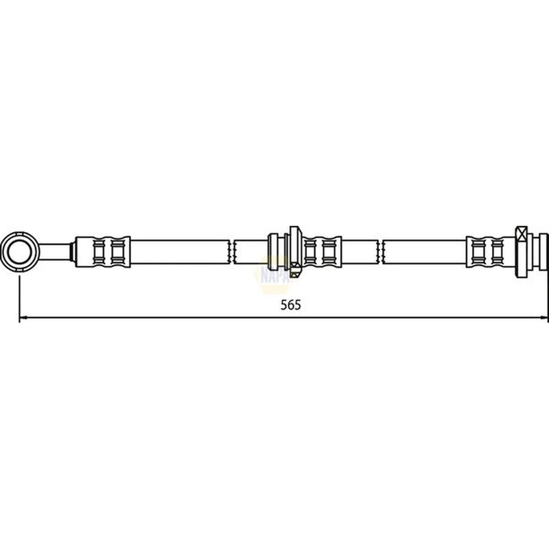 NAPA Brake Hydraulic Hose Line Rear Right NBH1346