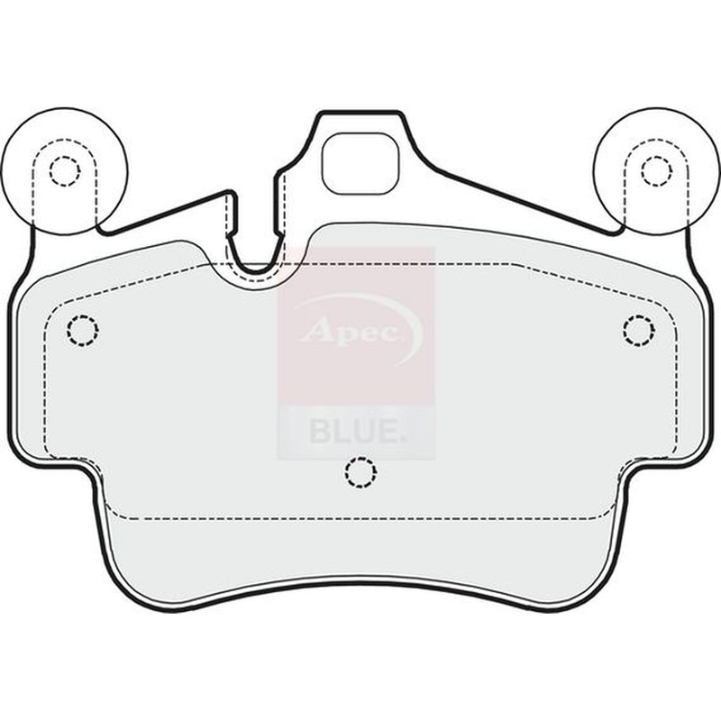 Apec Front Brake Pad Set fits Porsche 911 2004-2012 3.6 3.8
