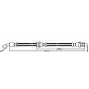 Borg & Beck Brake Hydraulic Hose Line Rear Right BBH8602