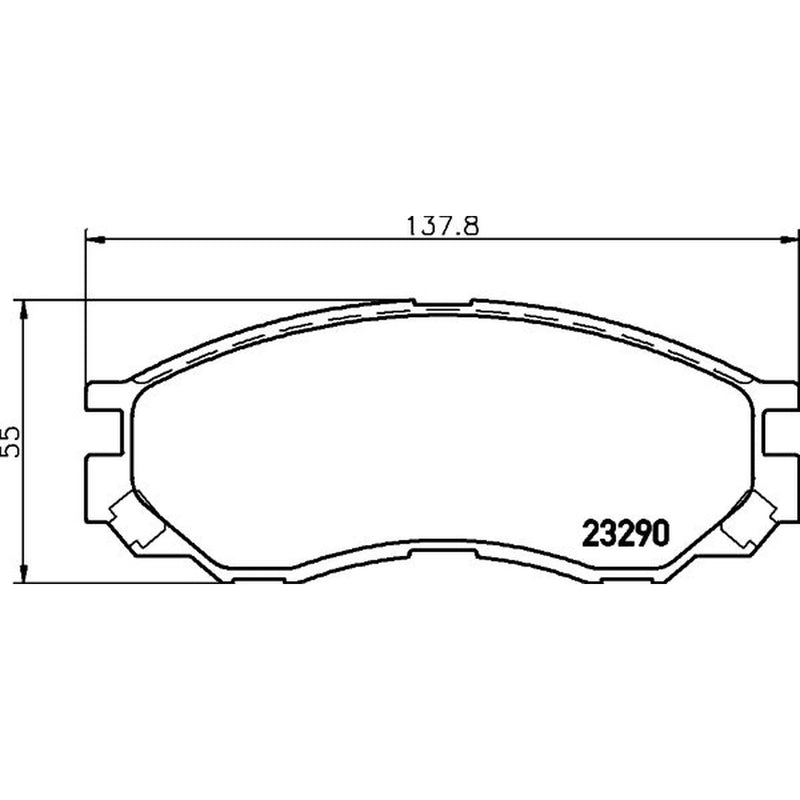 Mintex Front Brake Pad Set fits Landwind (Jmc) CV9 2011 on 1.6