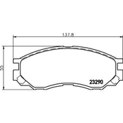 DON Front Brake Pad Set fits Landwind (Jmc) CV9 2011 on 1.6