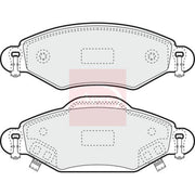 Apec Front Brake Pad Set fits Toyota Yaris/Vitz 1999-2005 1.0 1.3 1.4