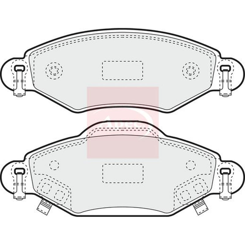 Apec Front Brake Pad Set fits Toyota Yaris/Vitz 1999-2005 1.0 1.3 1.4