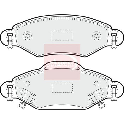 Apec Front Brake Pad Set fits Toyota Yaris/Vitz 1999-2005 1.0 1.3 1.4