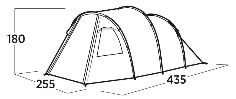Easy Camp Hidra 4 Pole Tent Green 4 Person Easy Camp - Dynamic Drive