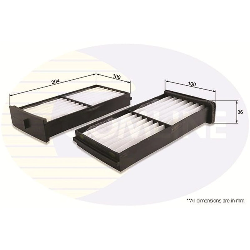 Comline Cabin Air Filter (Pollen Filter) fits Mitsubishi Shogun Pinin I