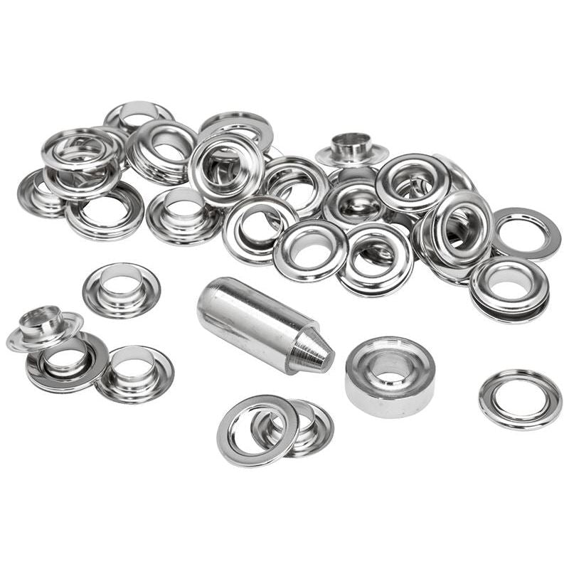 Rapid Grommets 10 x 21mm (25) + Metal 2 Piece Anvil Rapid - NN4 Online