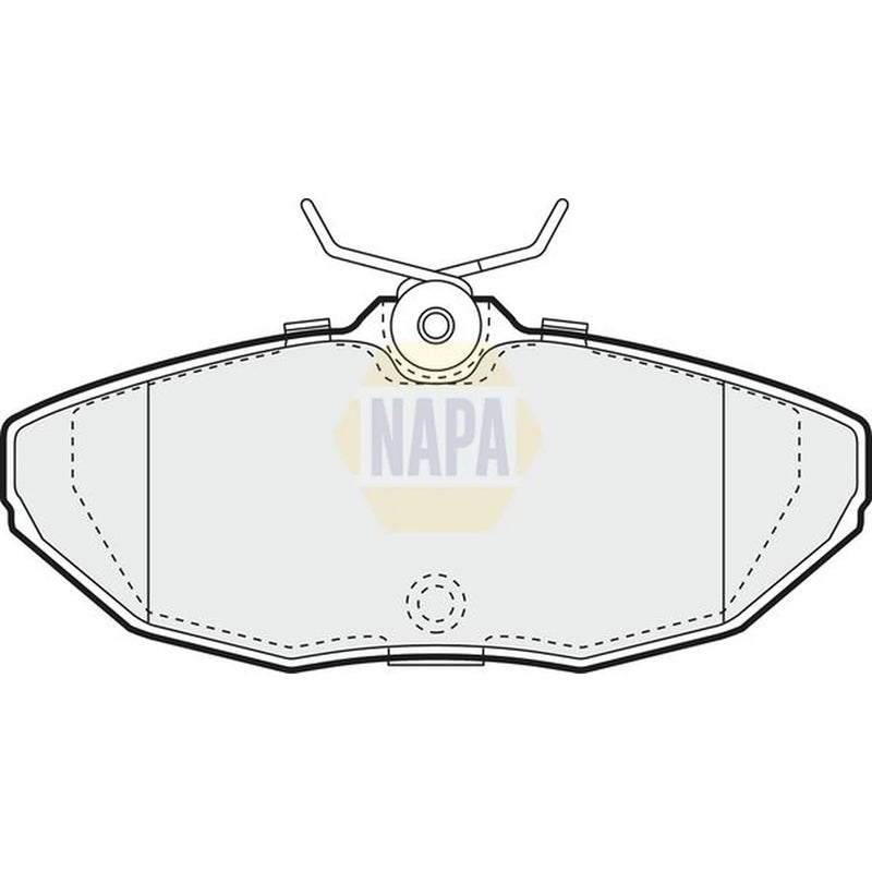 NAPA Rear Brake Pad Set fits Jaguar S-Type II 1999-2007 2.5 2.7 3.0 4.0 4.2