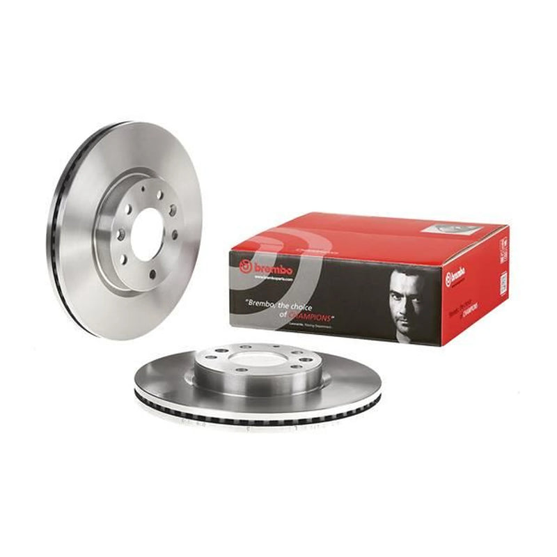 Brembo 2 x Internally Vented Brake Discs fits Mazda 6 2007-2013 1.8 2.0 2.2 2.5