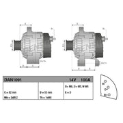 Denso Car Alternator 12V