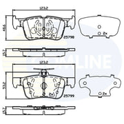 Comline Front & Rear Brake Discs & Pads fits Ford Mondeo V Turnier 2014-2022