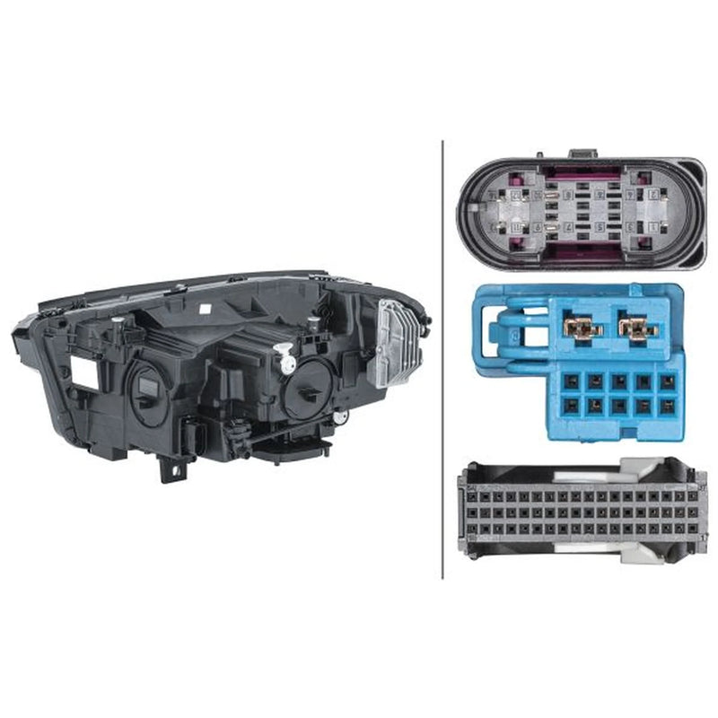 Hella Headlight Headlamp LED Right fits Mercedes-Benz Gla 2020 on