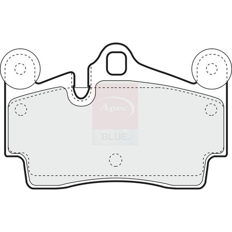 Apec Rear Brake Pad Set fits Audi Q7 2006-2015 3.0 3.6 4.2