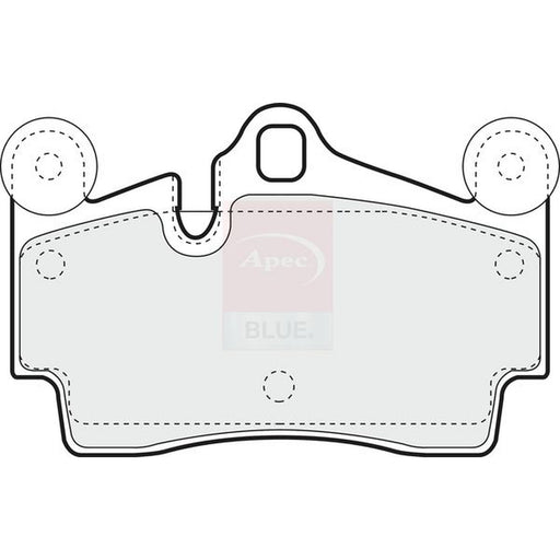 Apec Rear Brake Pad Set fits Audi Q7 2006-2015 3.0 3.6 4.2