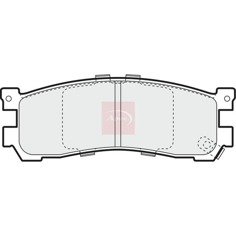 Apec Rear Brake Pad Set fits Ford Asia & Oceania Freda Bus 1995-2002 2.5
