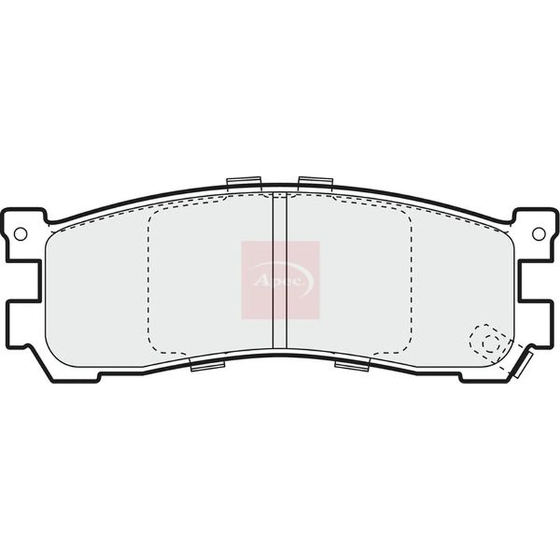 Apec Rear Brake Pad Set PAD1067