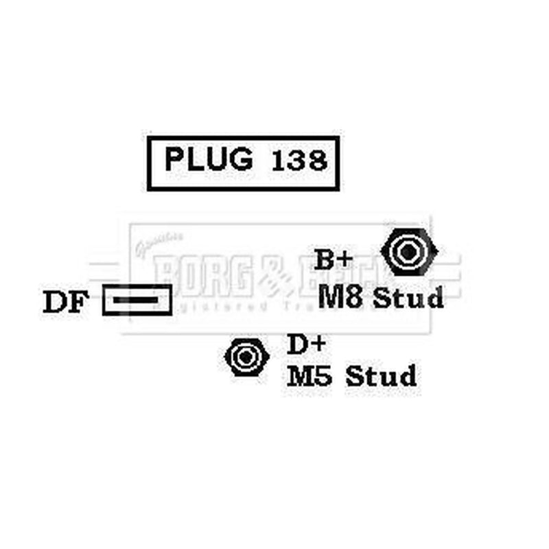 Borg & Beck Car Alternator 12V fits Audi A4 B5 1995-2001 1.9