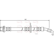 Apec Brake Hydraulic Hose Line Front Left fits Toyota Caldina 1994-1997 2.0