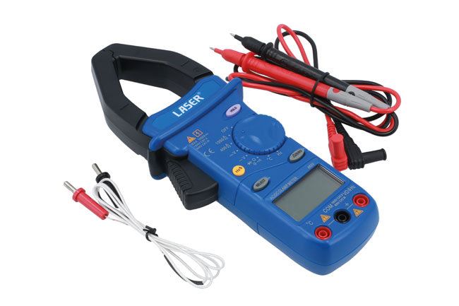 Laser Digital Clamp Meter CAT III - 600V Laser - Dynamic Drive