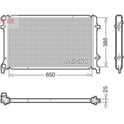 Denso Engine Radiator DRM32016