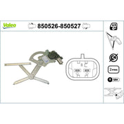 Valeo Electric Window Regulator Lifter Left Front 850526
