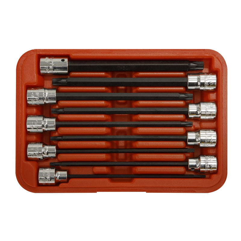 Sealey TRX-Star* Socket Bit Set 9pc 3/8"Sq Drive 150mm AK62261 Sealey - Dynamic Drive